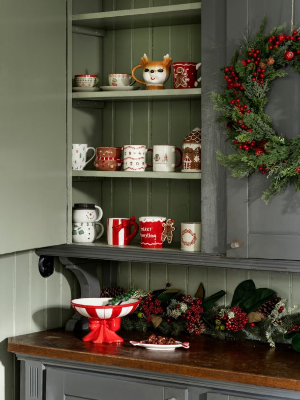 Fotad skål röd - ø26 h15 cm röd - 1