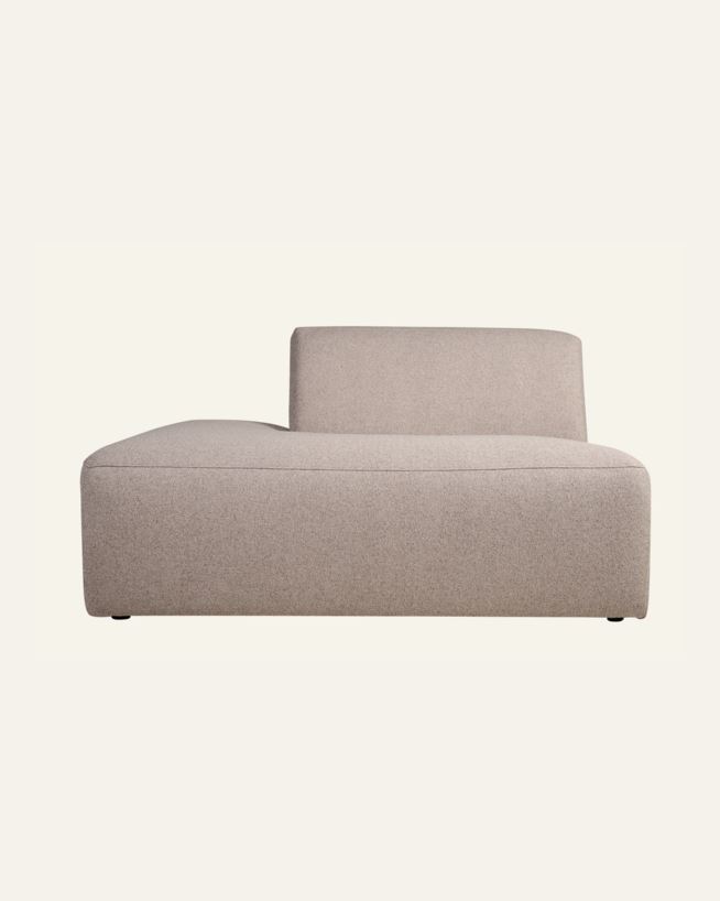 Modul öppen ände vänster beige - 134x93x73 cm beige - 1