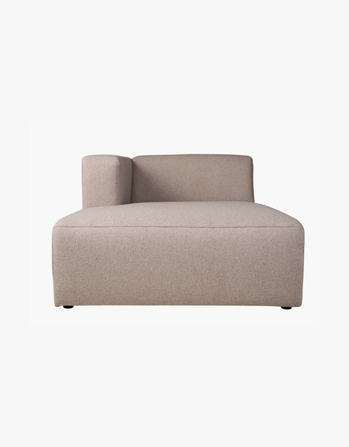 Modulsoffa schäslong vänster beige - 114x154x73 cm beige - 1