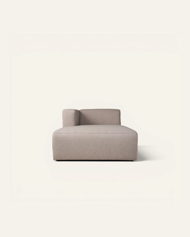 Modul schäslong vänster beige - 154x114x73 cm beige - 1