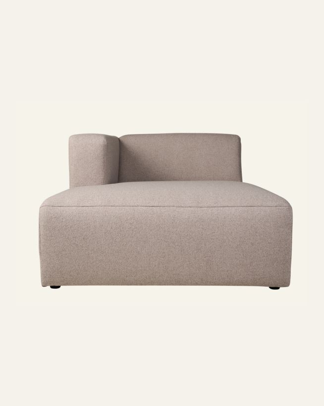 Modul schäslong vänster beige - 154x114x73 cm beige - 1