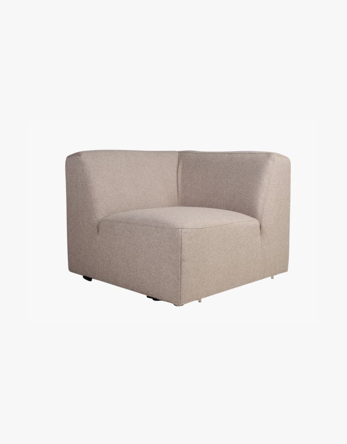 Modulsoffa hörn beige - 93x93x73 cm beige - 1