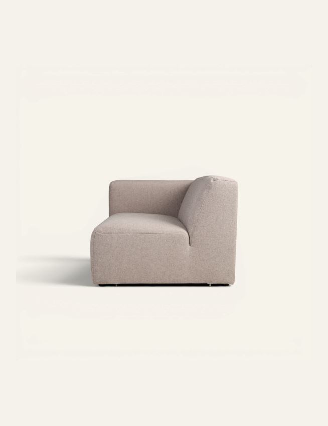 Modul 1,5-sits med vänster armstöd beige - 2