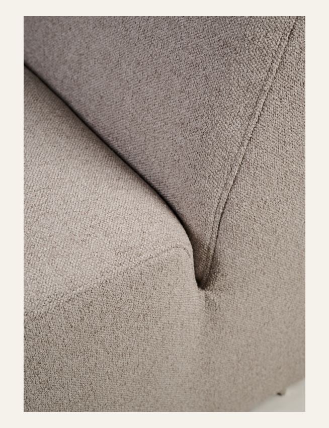 Modul 1,5-sits med vänster armstöd beige - 5