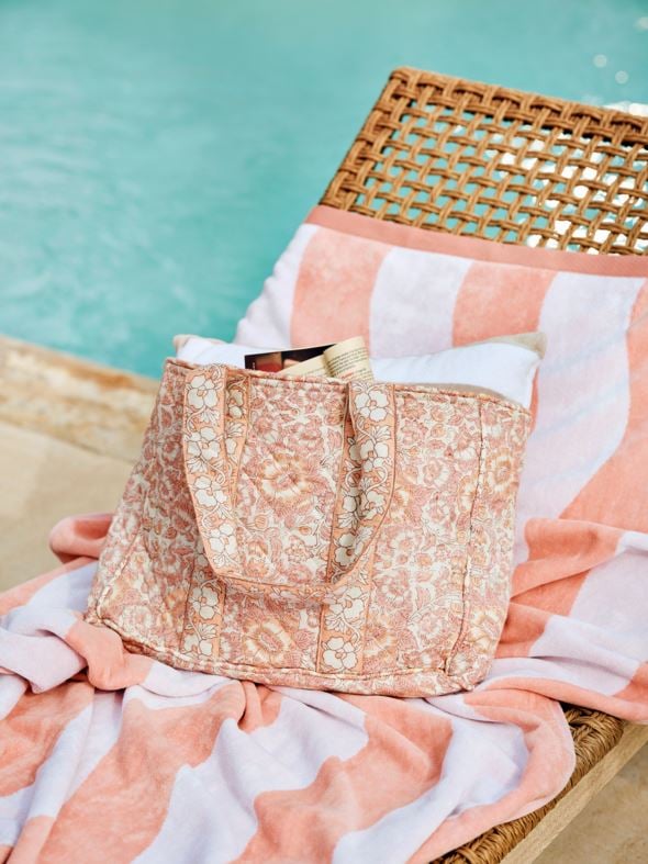 Liten tygväska multi/rosa - 2