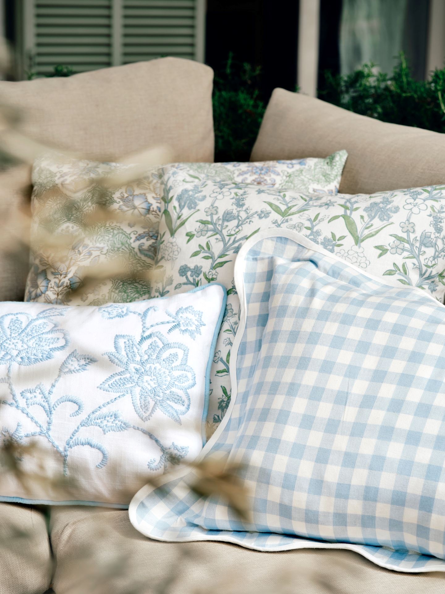 Kuddfodral multi/blå - 4