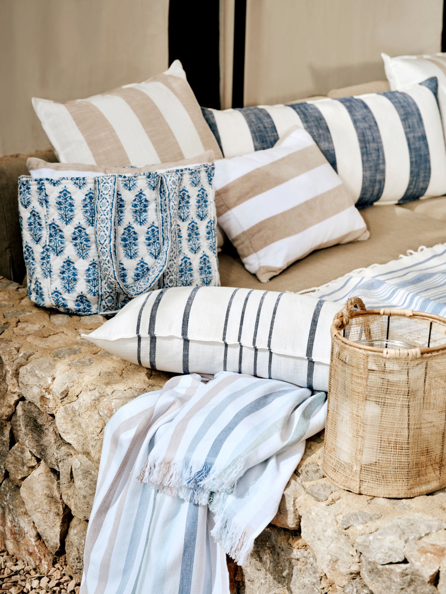 Prydnadskudde beige - 2