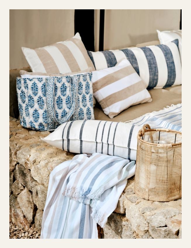 Liten tygväska blå - 2