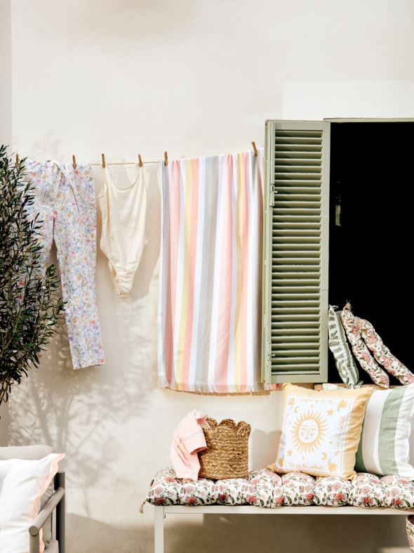 Prydnadskudde gul - 4