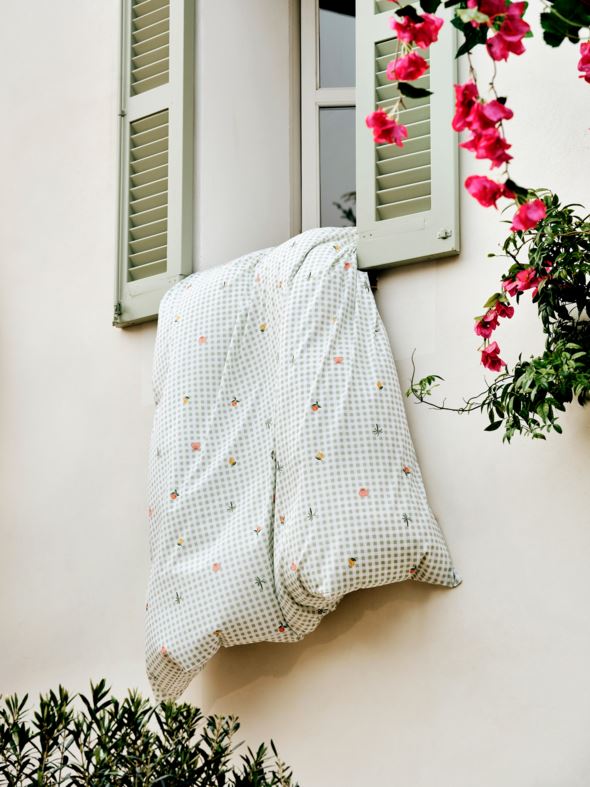 Påslakanset i bomull grön - 2