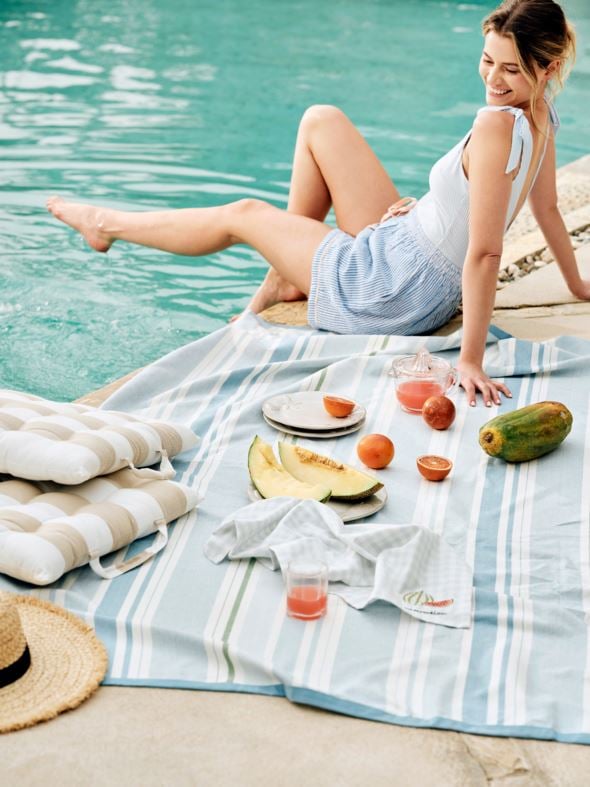 Picknickfilt blå - 3