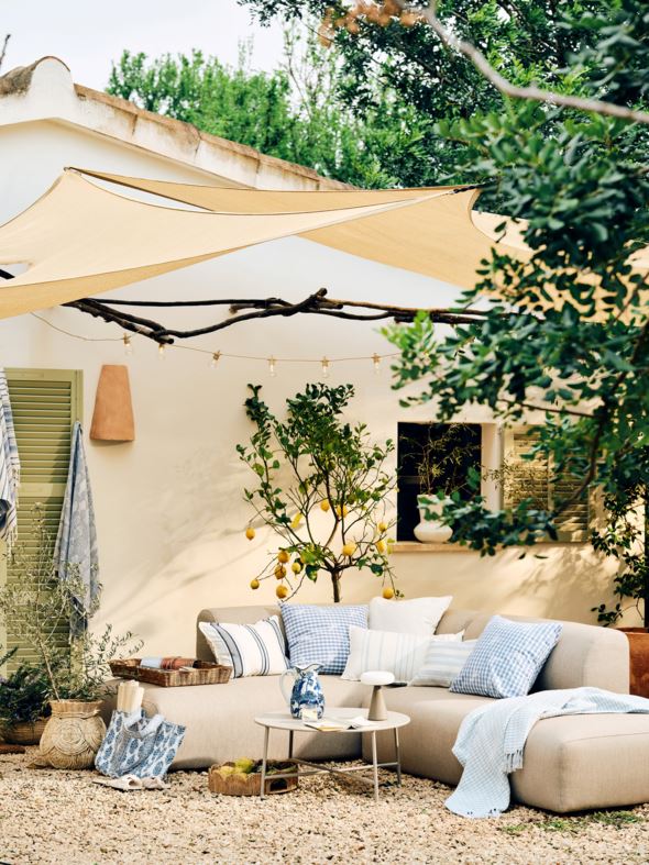 Hörnsoffa beige - 5