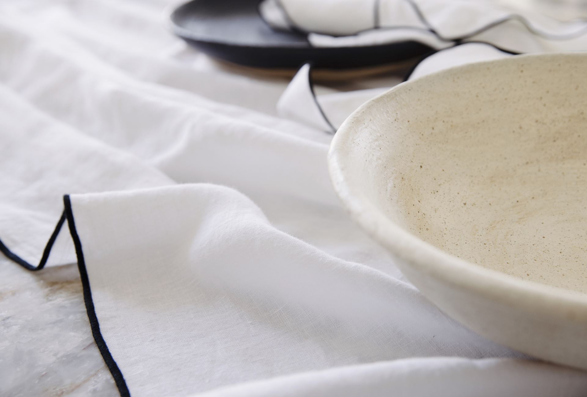 Linneduk vit - 6