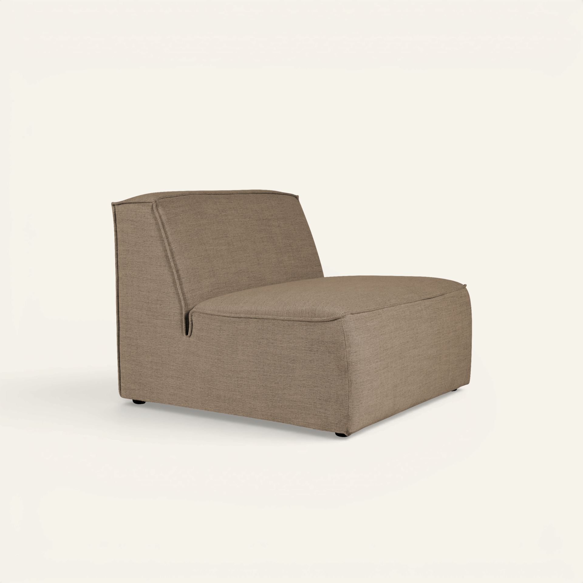 Modul 1,5-sits utan armstöd taupe - 2
