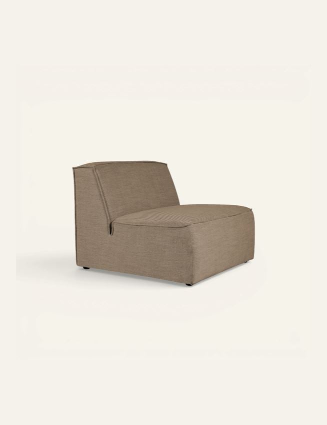 Modul 1,5-sits utan armstöd taupe - 2