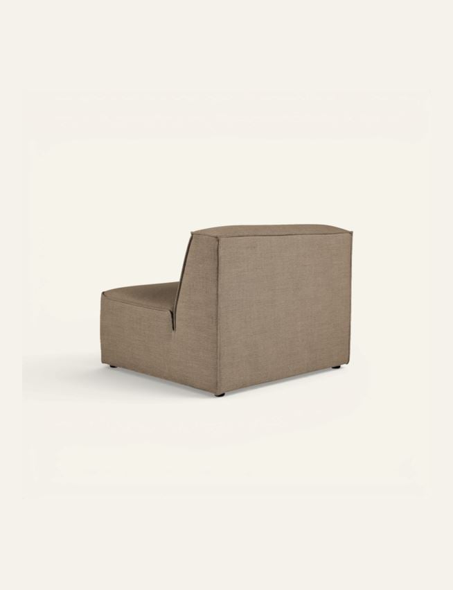 Modul 1,5-sits utan armstöd taupe - 3