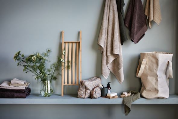 Badkarshylla i bambu natur - 4