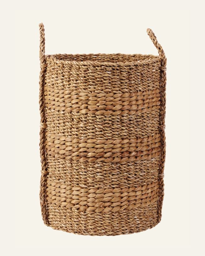 Tvättkorg natur - H50cm Ø37cm natur - 1
