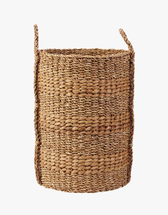 Tvättkorg natur - H50cm Ø37cm natur - 1