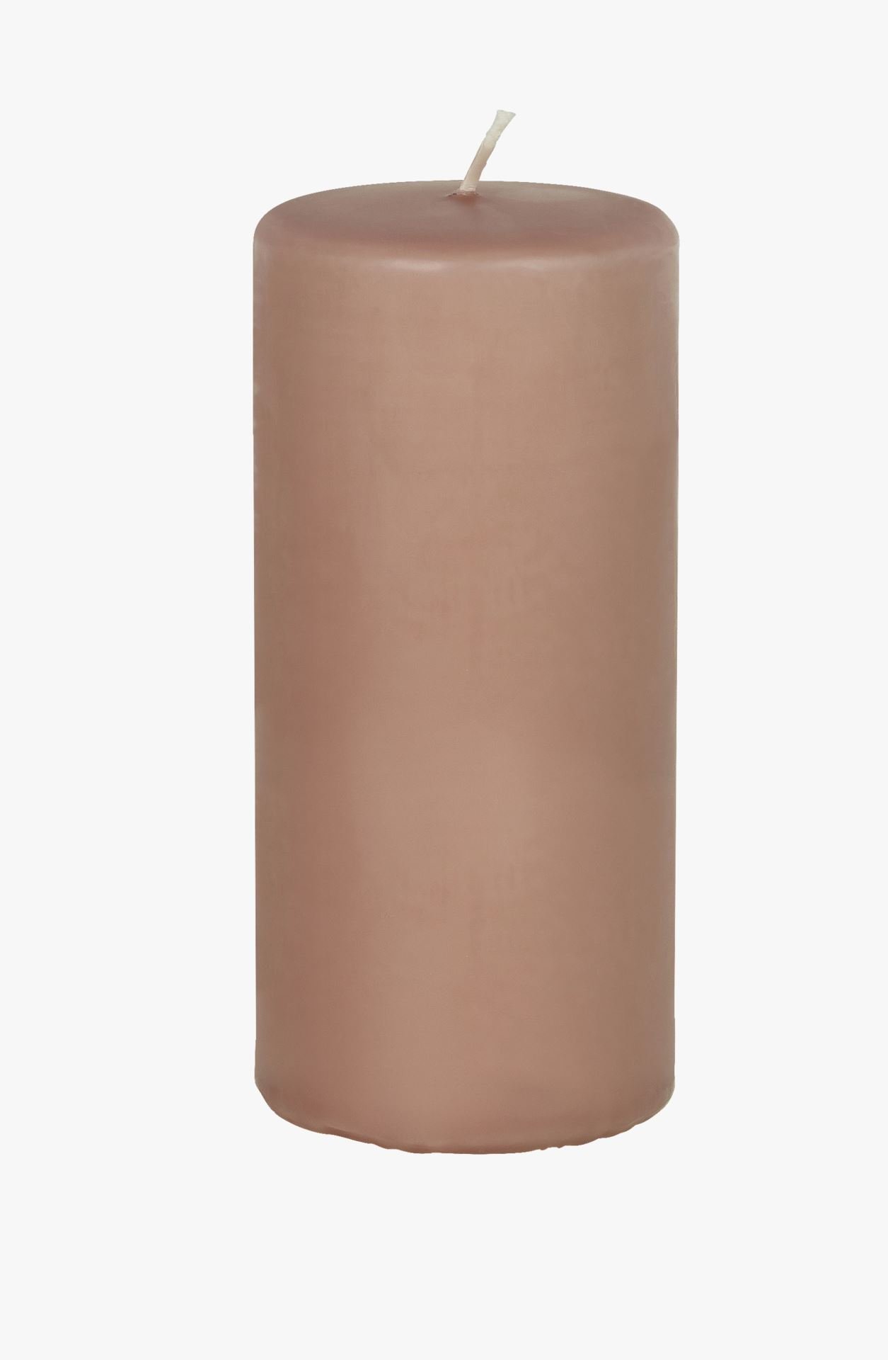 Blockljus puderrosa - 6,8x15 cm puderrosa - 1