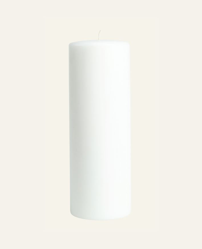 Blockljus vit - 8,8x25 cm vit - 1