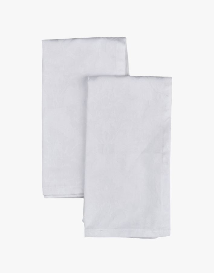 2-pack tygservetter vit - 45x45 cm vit - 1