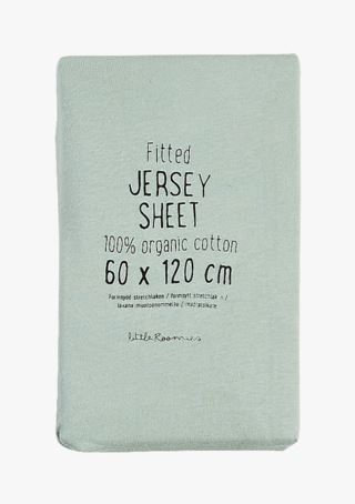 Jersey formsydd dra-på-lakan mintgrön
