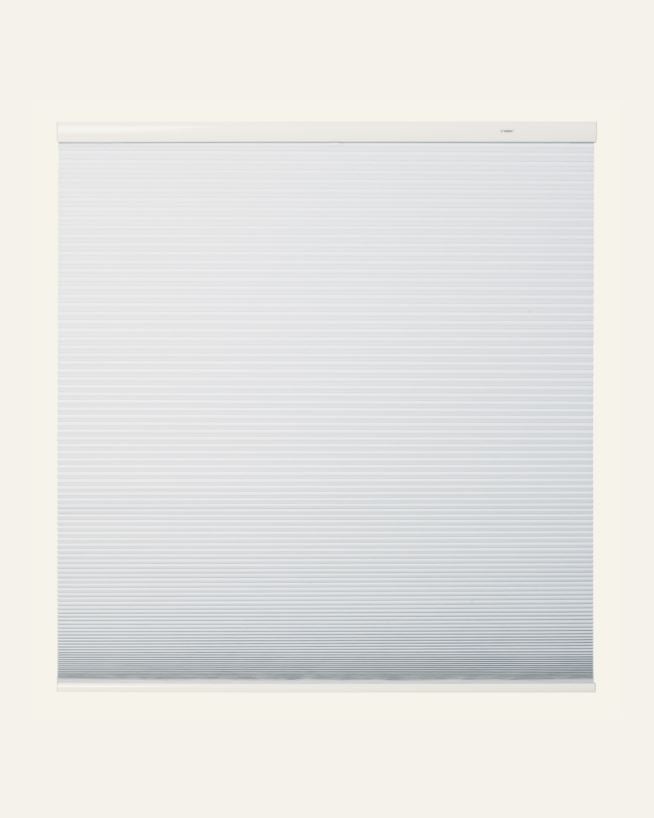Mörkläggande dubbel plisségardin vit - 90x210 cm vit - 1