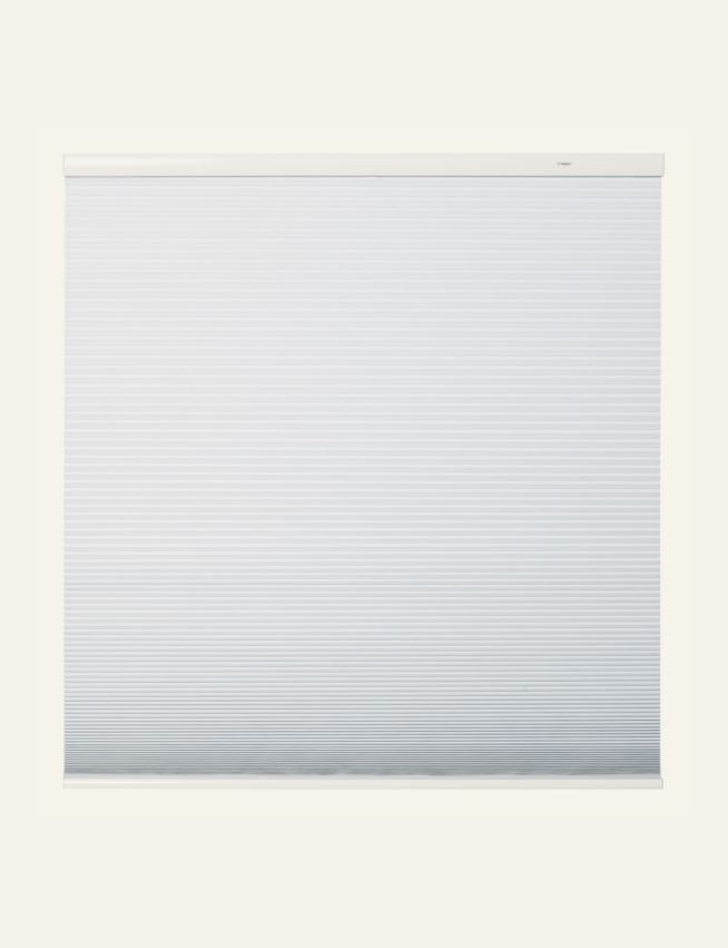Mörkläggande dubbel plisségardin vit - 3