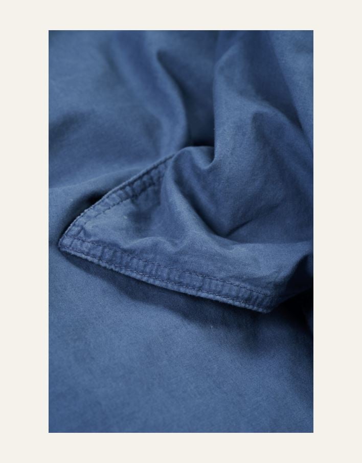 Påslakanset i bomull denimblå - 4