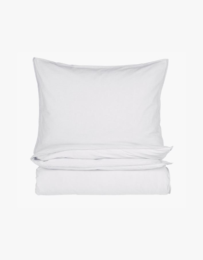 Påslakanset i bomull vit - 150x210 cm/50x60 cm vit - 1