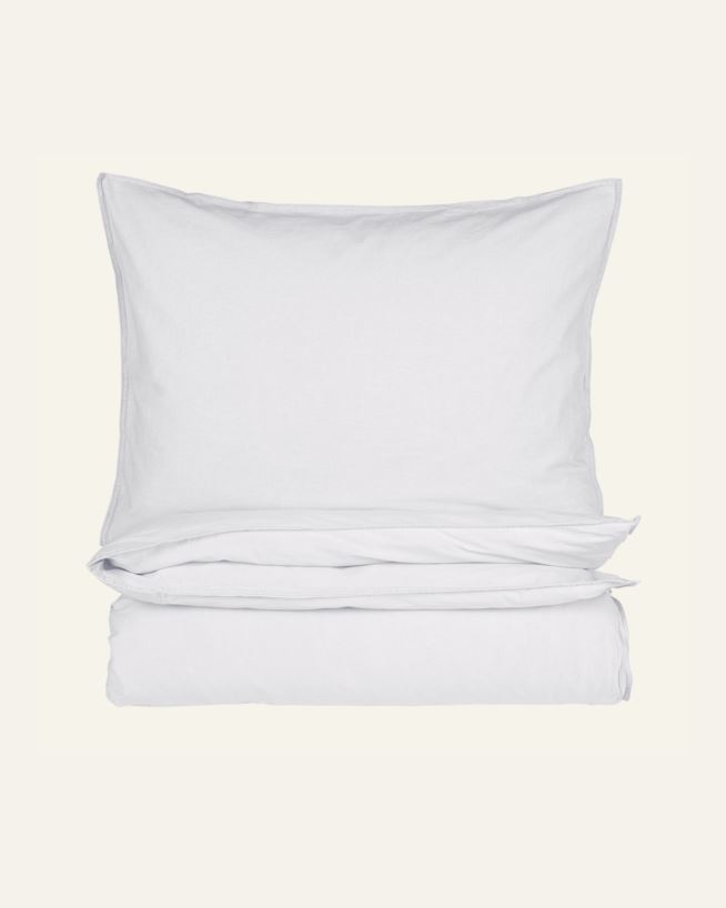 Påslakanset i bomull vit - 150x210 cm/50x60 cm vit - 1
