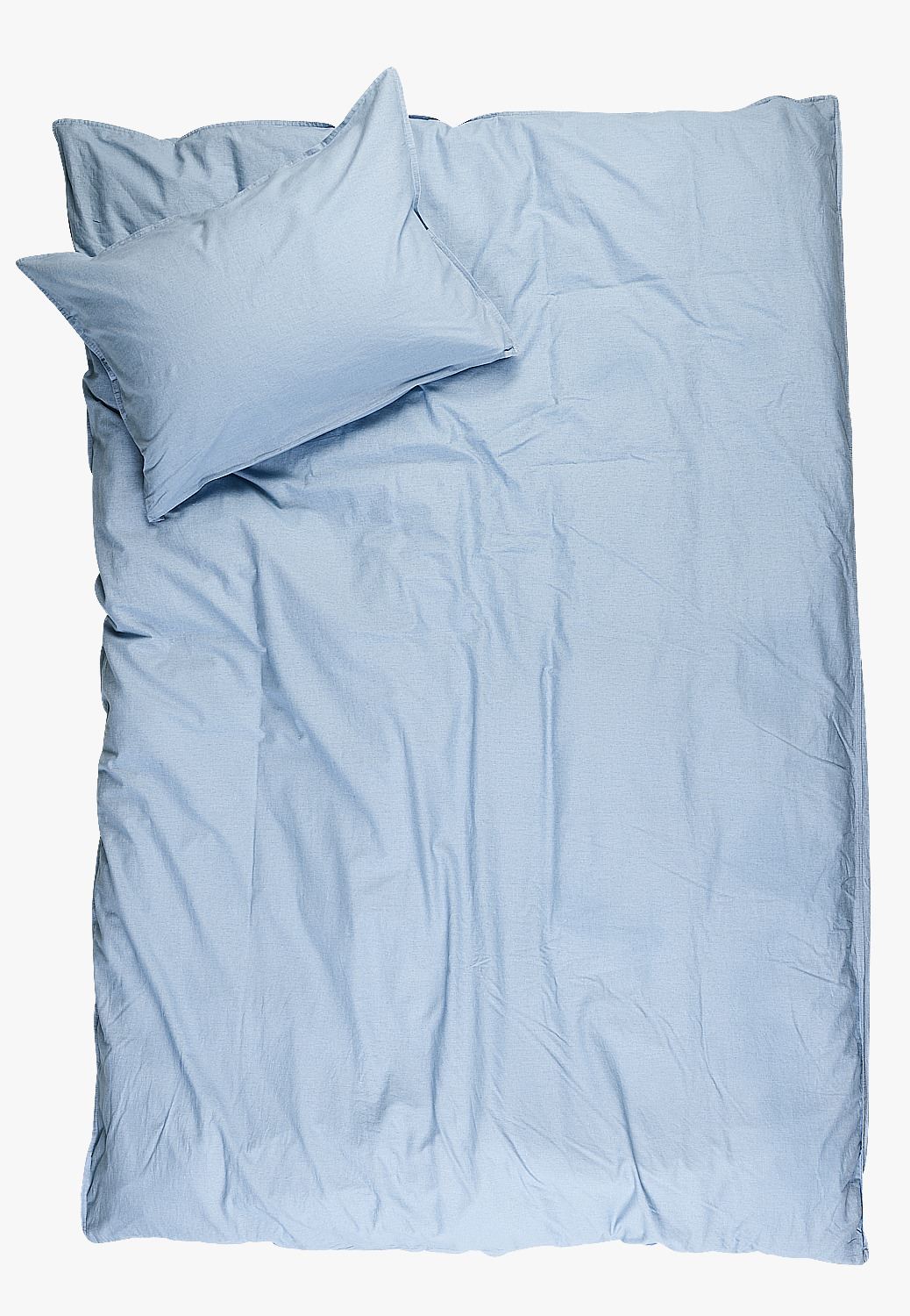Påslakanset i bomull blå - 3