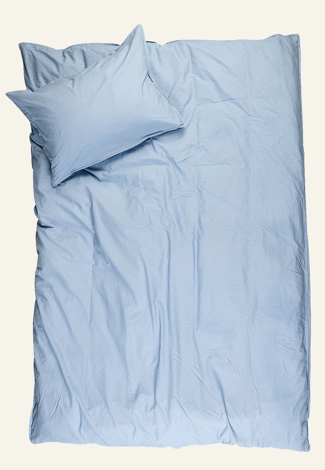 Påslakanset i bomull blå - 3