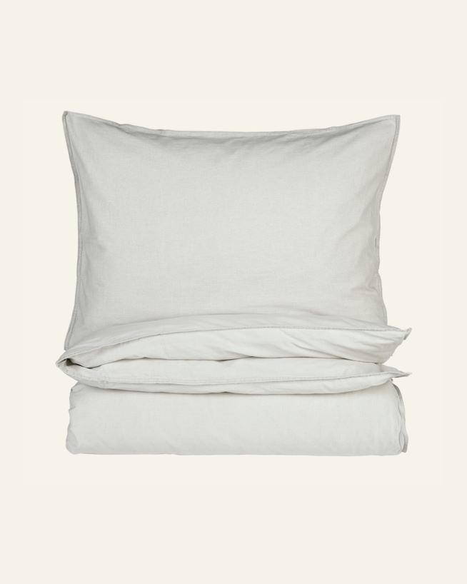 Påslakanset i bomull beige - 150x210 cm/50x60 cm beige - 1