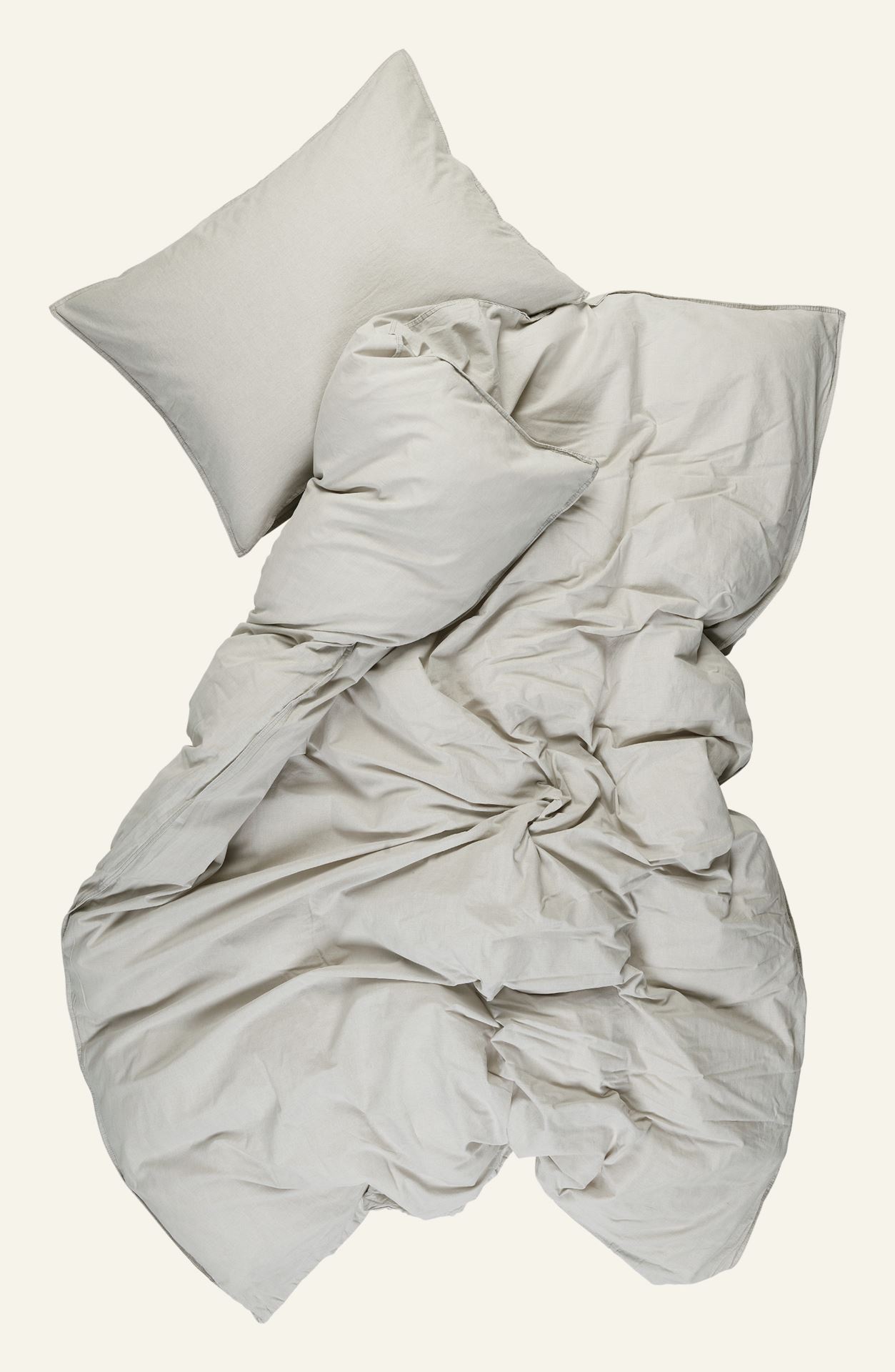 Påslakanset i bomull beige - 3