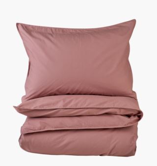 Carol påslakanset i bomull gammelrosa