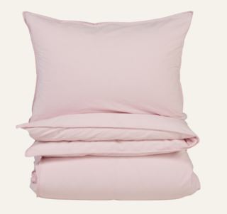 Carol påslakanset i bomull ljusrosa