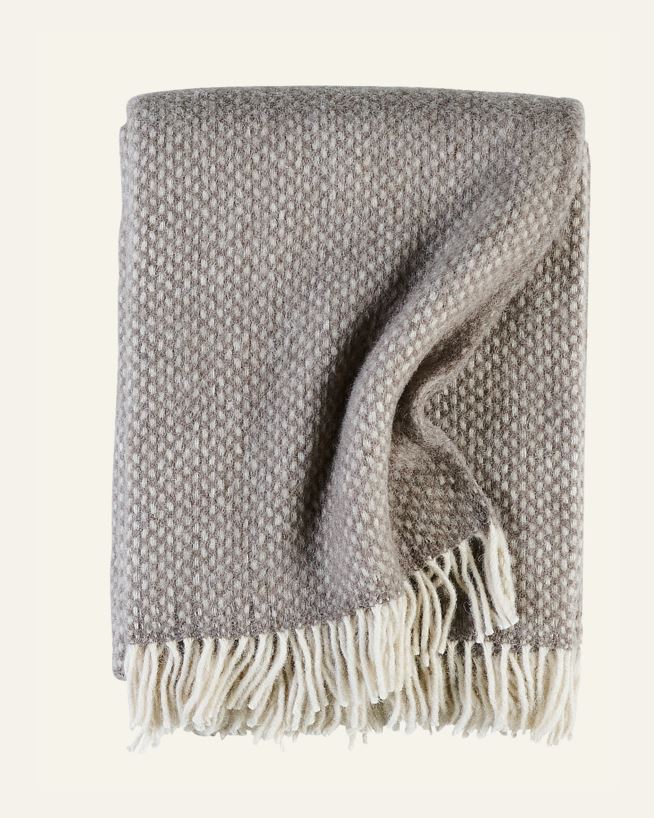 Ullpläd taupe - 130x170 cm taupe - 1