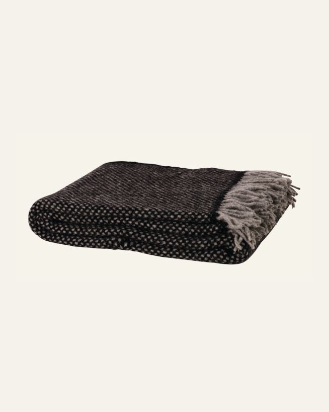 Ullpläd svart - 130x170 cm svart - 1