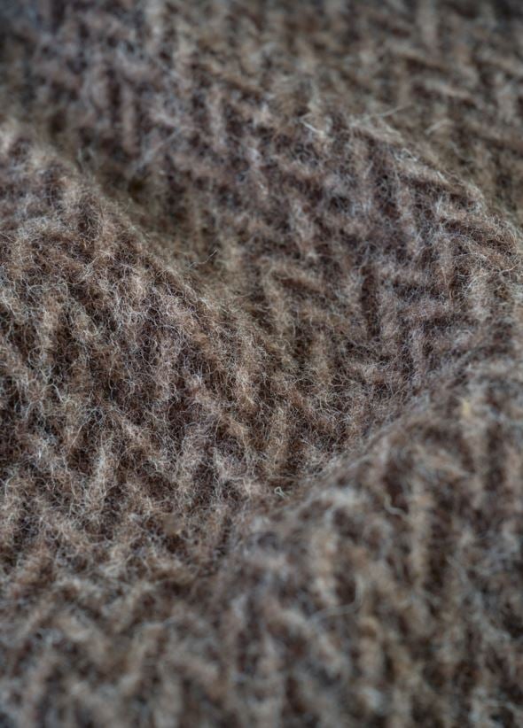Ullpläd brun - 2