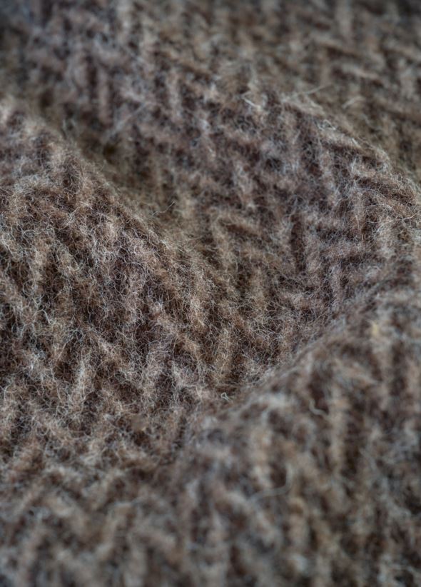 Ullpläd brun - 2