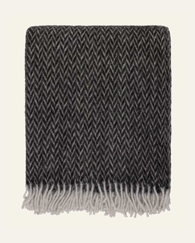 Ullpläd svart - 130x170 cm svart - 1