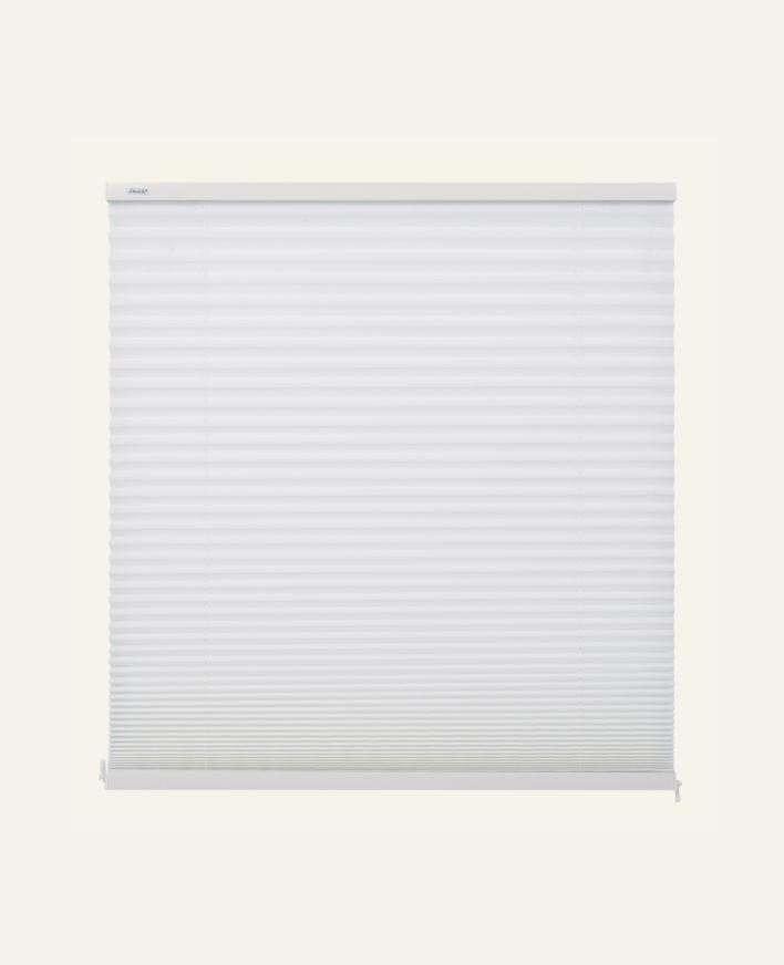 Ljusfiltrerande plisségardin vit - 90x160 cm vit - 1