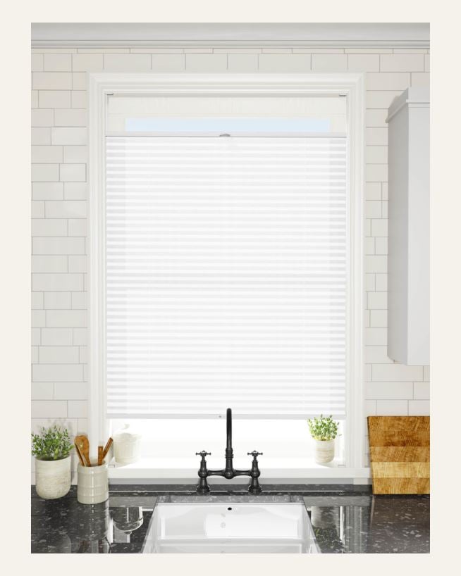 Basic upp&ned dubbel plisségardin 25mm multi - 25 mm multi - 1