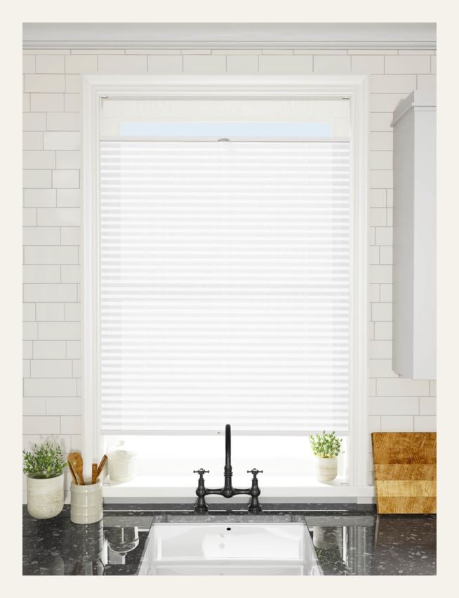 Premium upp&ned enkel plisségardin 25mm multi - 4