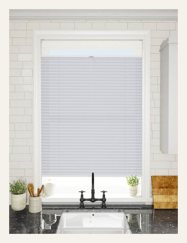 Basic upp&ned plisségardin 25mm multi - 3