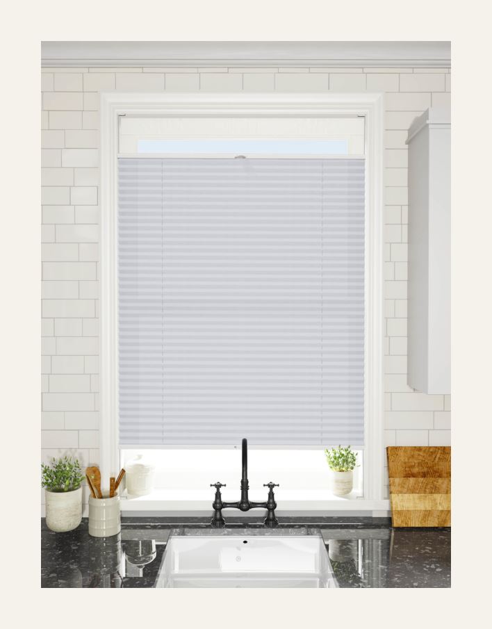 Basic upp&ned plisségardin 25mm multi - 3