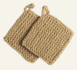 Nida Bokhari 2-pk grytlappar beige