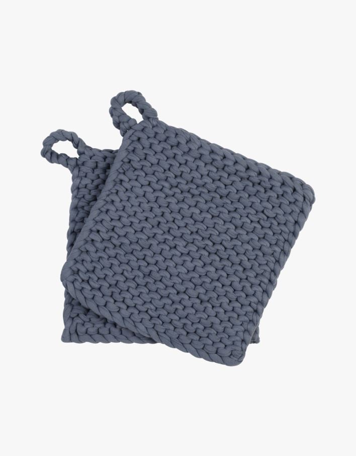 Grytlappar denimblå - 19x19 cm denimblå - 1
